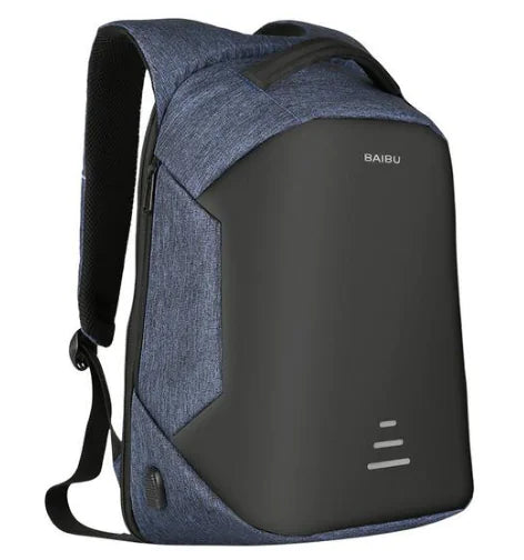 Stylish 15.6" Waterproof Anti-Theft Laptop Backpack with USB Port - 3 Colours