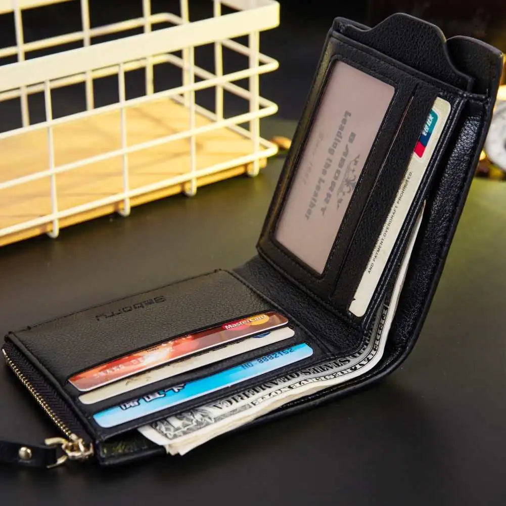 Stylish Baborry RFID Solid Wallet with Card Holder