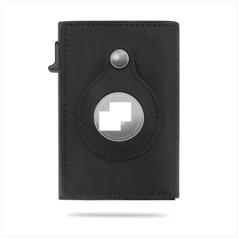 RFID Leather Wallet with AirTag Holder - 5 Colours