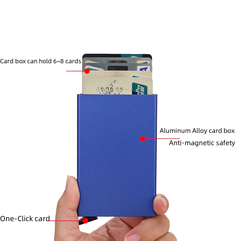 Anti-Magnetic RFID Card Holder Wallet - 8 Colours