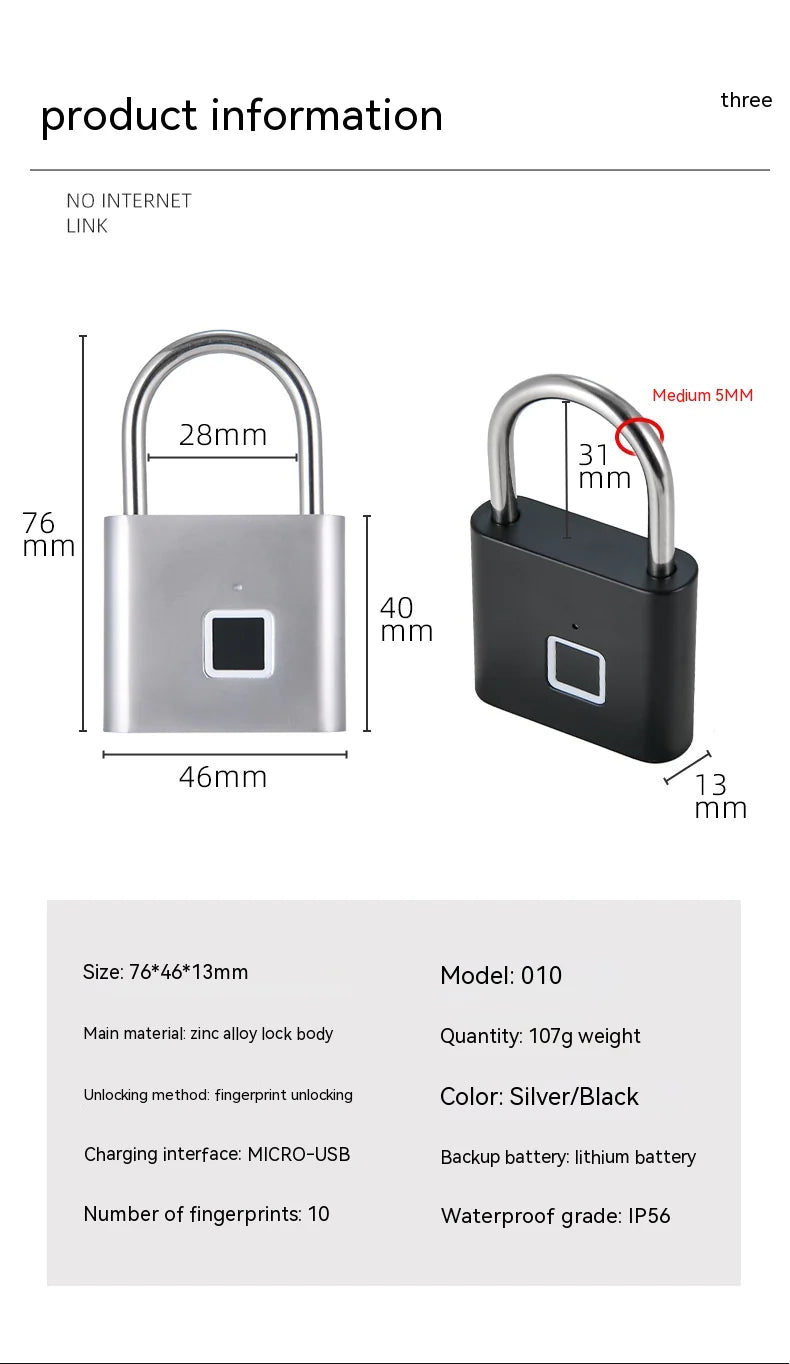 Fingerprint Activated Lock