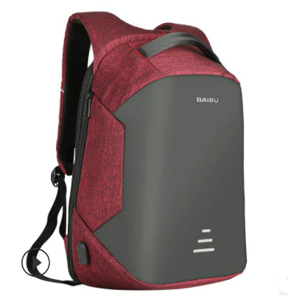 Stylish 15.6" Waterproof Anti-Theft Laptop Backpack with USB Port - 3 Colours